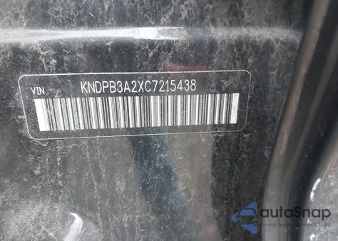 2012 Kia Sportage Lx из США, поврежденный, VIN KNDPB3A2XC7215438